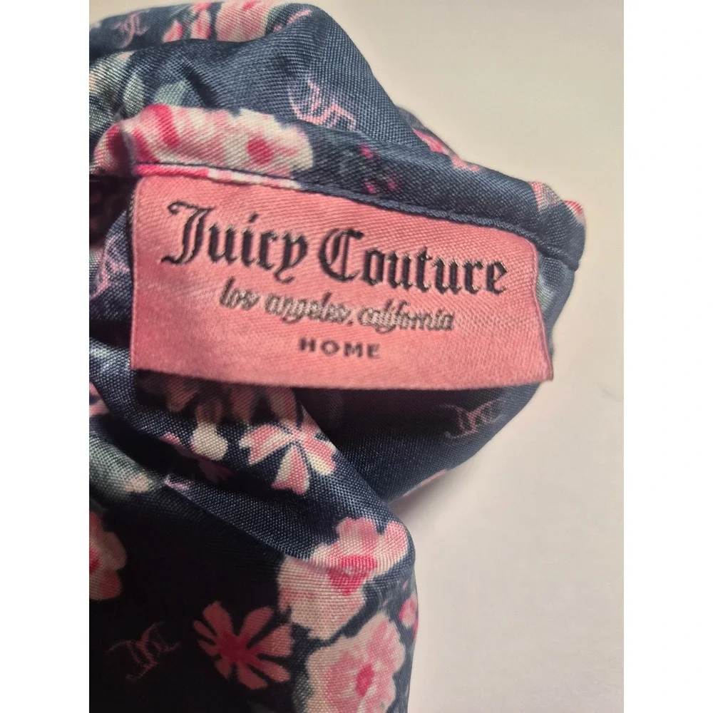 4 pc Vintage Y2K Cottage Home Navy Blue Pink Floral Fitted Sheet Bedding set